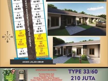 Rumah Siap Bangun Minimalis Lokasi Strategis