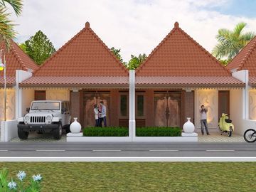 RUMAH MURAH DESAIN ETNIK SIAP BANGUN DI PRAMBANAN