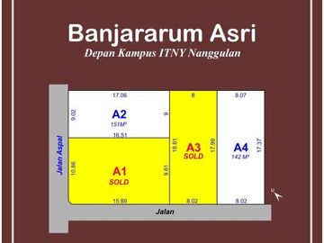 142 m2; dekat Geblek Pari Menoreh Tanah Kawasan Wisata Jogja