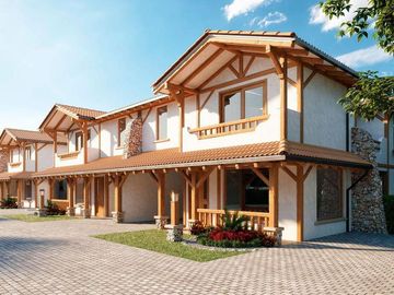 Hermosas casas estilo rústico, 3 dorm., 200m2, jardines, Tumbaco, Santa Rosa