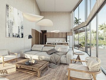 Condominio 2 recamaras + estudio, con club de playa, campo de golf, amenidades e