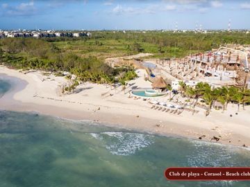Condominio 2 recamaras + estudio, con club de playa, campo de golf, amenidades e