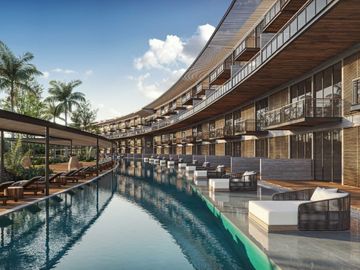 Condominio 2 recamaras + estudio, con club de playa, campo de golf, amenidades e