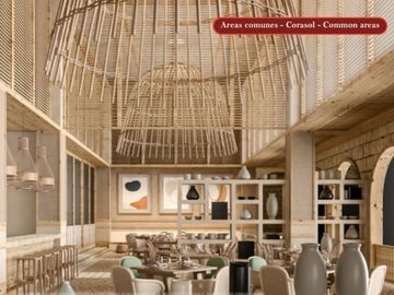 Condominio 2 recamaras + estudio, con club de playa, campo de golf, amenidades e