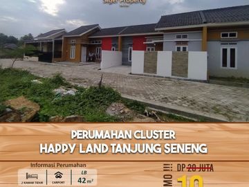 Rumah di tanjung senang Bandar Lampung, akses aspal