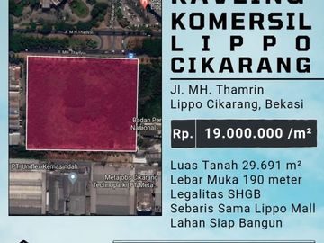 KAVLING KOMERSIAL LIPPO CIKARANG BEKASI