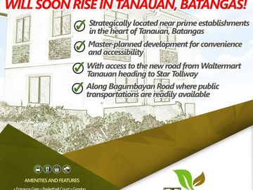 SOON TO RISE | 2BR Townhouse at Tanauan, Batangas