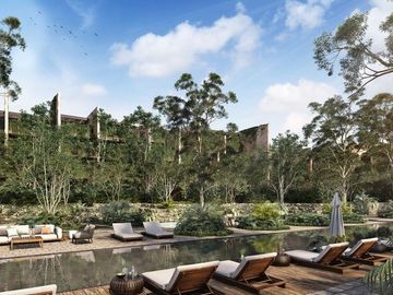 Departamento con alberca privada, instagram butler, ethnic mall, en Aldea Zama