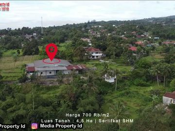 Dijual lahan exs Pabrik Air Ciburayut Cigombong Bogor - Lt 4.5 Ha