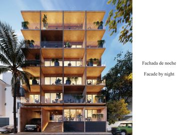 Condominio con alberca infinity, jacuzzi, area de hamacas, gimnasio, co-working,