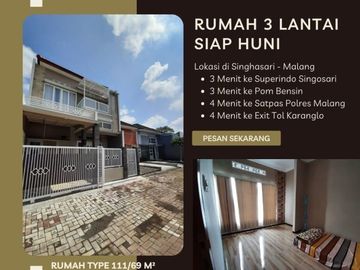 Rumah 3 Lantai Siap Huni