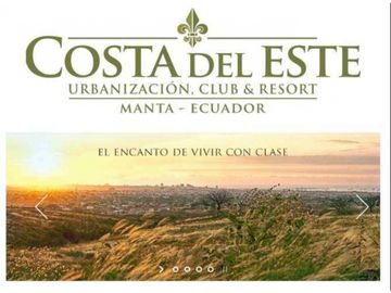 Venta de terrenos en Costa del Este Urb. Club & Resort Manta-Jaramijo.