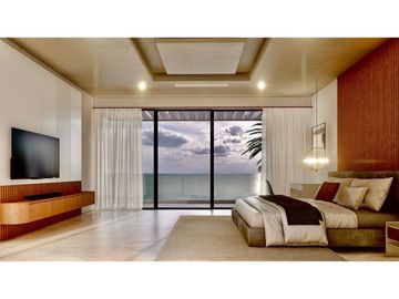 CASA MODERNA  VISTA AL MAR CON PISCINA EN URB. CIUDAD DEL MAR, MANTA