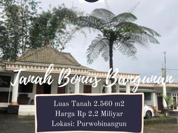 Tanah Dijual Ada Bangunan di Sleman Utara: Purwobinangun