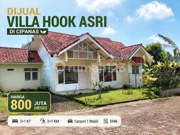 Villa Hook Asri di Cipanas, LT 300 M², Cocok untuk Liburan & Investasi, Harga 800 Juta