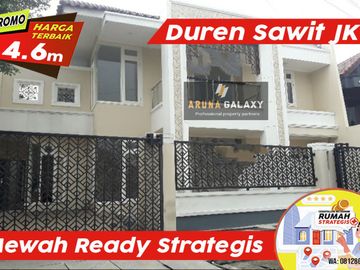 Strategis Mewah 2 Lt Luas Semifurnish Bambu Duri Duren Sawit Jakarta