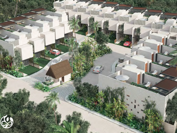 Casa en residencial con alberca privada en Tulum