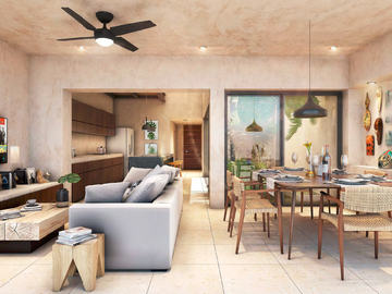 Casa en residencial con alberca privada en Tulum