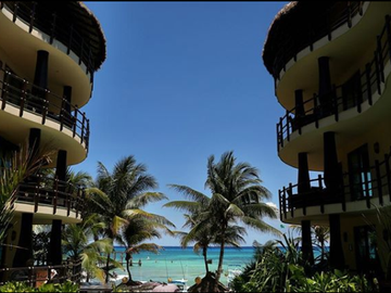 Departamento frente al mar con jacuzzi privado, spa, alberca climatizada, en ven