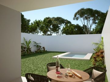 Venta de casa en Privada con Alberca en la zona de Conkal