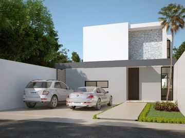 Venta de casa en Privada con Alberca en la zona de Conkal