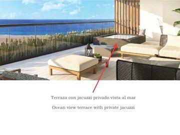 Condominio con jacuzzi privado vista al mar, servicio de mayordomo