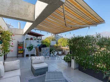 En Venta moderno departamento duplex en Ñuñoa. Preciosa azotea con vista a la cordillera!