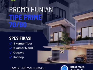 TERMURAH SIAP BANGUN GREEN VILLE CIHANJUANG LT 90 1M