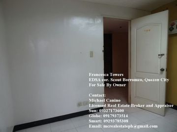 Francesca Towers 2 BR Condo along EDSA near GMA and ABS-CBN