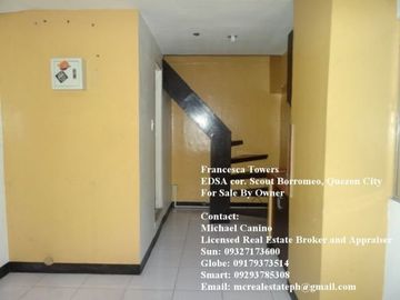 Francesca Towers 2 BR Condo along EDSA near GMA and ABS-CBN