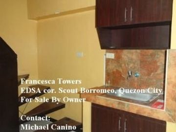 Francesca Towers 2 BR Condo along EDSA near GMA and ABS-CBN
