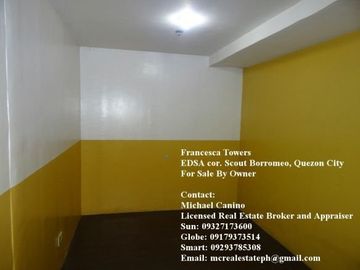Francesca Towers 2 BR Condo along EDSA near GMA and ABS-CBN