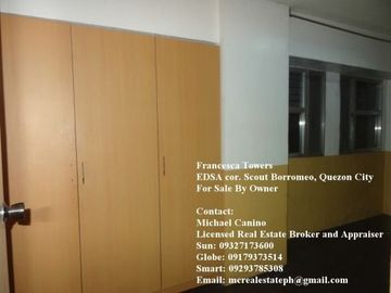 Francesca Towers 2 BR Condo along EDSA near GMA and ABS-CBN
