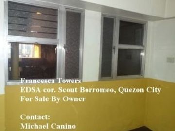 Francesca Towers 2 BR Condo along EDSA near GMA and ABS-CBN