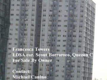 Francesca Towers 2 BR Condo along EDSA near GMA and ABS-CBN