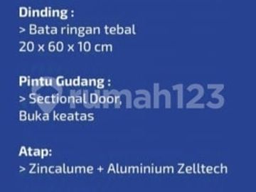 Dijual Gudang di Pergudangan Royal Kosambi