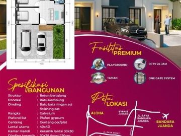 NEW LAUNCHING! DIAMOND CITY JUANDA 2, Miliki Sekarang Rumah Murah Mewah Konsep Minimalis dan Nyaman!