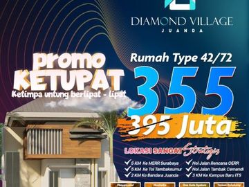 Paling Nyaman, Call 0821-3993----- Harga Rumah Di Dekat Buncitan Sedati Sidoarjo 355 Juta Diamond Village Juanda