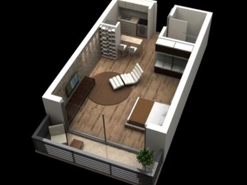 Excelente departamento en Almagro de 1 ambiente con cochera (opcional).