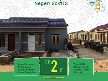 Rumah subsidi nyaman sisah tanah luas