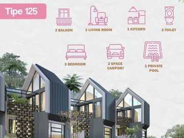 Best Sharia Villa Plus Private Pool in Merjosari Islamic Neighborhood