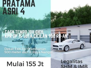 Termurah, Rumah Modern Cocok Investasi Dekat Alfamart Jogonalan