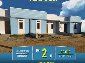rumah 2 kamar di belakang UIN bisa KPR Bank Syariah