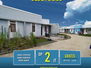 rumah 2 kamar di belakang UIN bisa KPR Bank Syariah