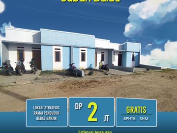 rumah 2 kamar di belakang UIN bisa KPR Bank Syariah