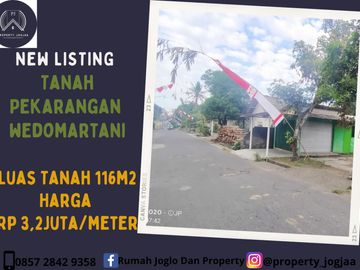 Dijual Tanah Pekarangan di Wedomartani Dekat SD Model