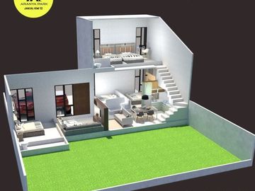 Rumah tipe 100 luas tanah 200m, 5 Kamar Tidur 800 jutaan, Jakal