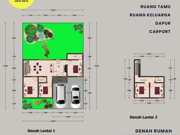 Rumah tipe 100 luas tanah 200m, 5 Kamar Tidur 800 jutaan, Jakal