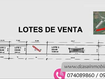(T-166) Terreno de Venta – Cumbe – Desde 2360m2* hasta 10.024m2