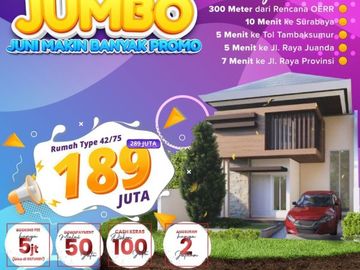 Promo Terbatas, Perumahan Sidoarjo Harga 189 Juta